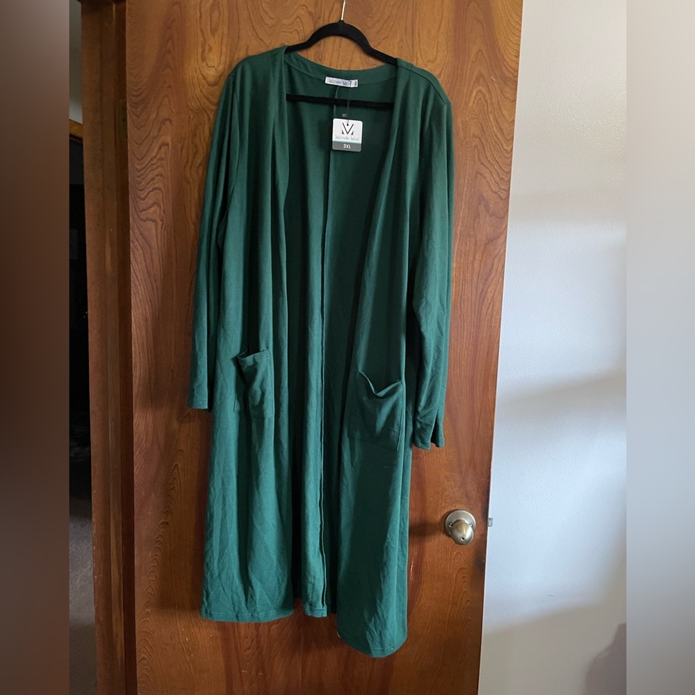 Michelle Mae green cardigan